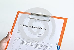 Performance Appraisal or Evalution Form