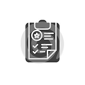 Performance appraisal vector icon