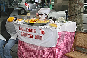 Magician welcomes to Barcelona, Spain