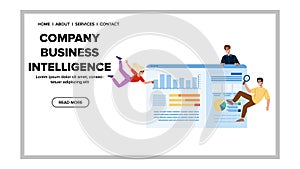 performance company business intelligence vector