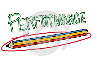 Performance Efficiency Improve Skill Strategy Concept