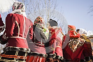Performance of the ensemble in folk kostyum.