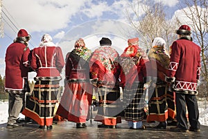 Performance of the ensemble in folk kostyum.