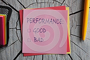 Performance Good or Bad