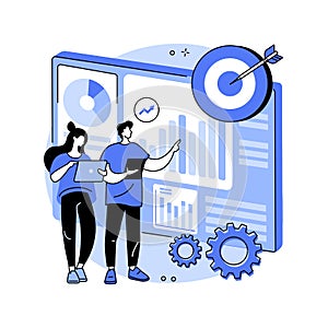 Performance management abstract concept vector illustration.