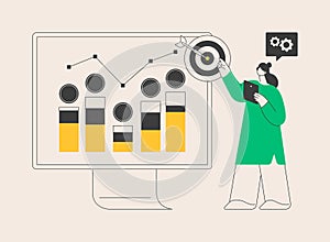 Performance management abstract concept vector illustration.