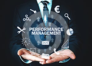 Performance Management. Business technology concept