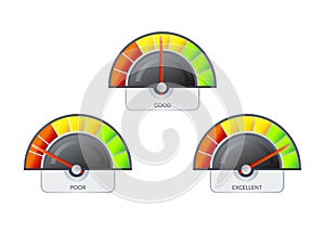 Performance Meter - Credit Score - Illustration