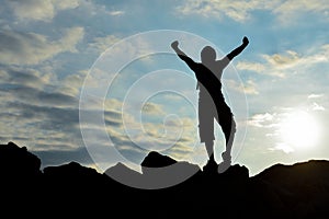 Successful leader, coaching, personal development training and life struggle