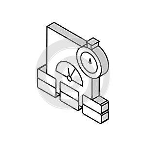 performance system isometric icon vector illustration