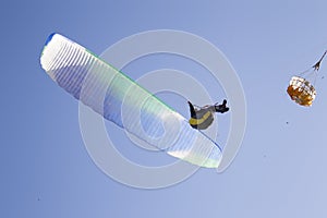 Performances on paragliding.