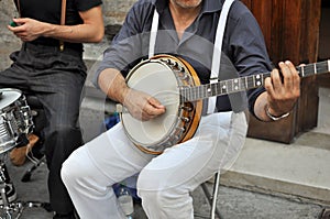 Performer with Banjo