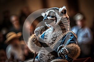 Performing Lemur Stuns Audience in AwardWinning Shot photo