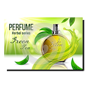 Perfume Aroma Creative Promotional Poster Vector