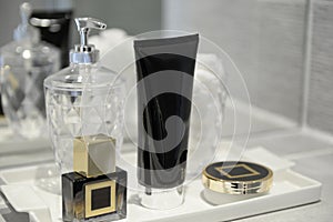 Perfume Bottle and Cosmetics,