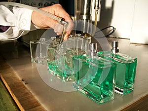 Perfume bottle filling