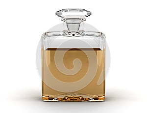 Perfume bottle isolated on white
