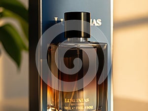 Perfume bottle isolated on white background