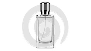Perfume bottle isolated on white background