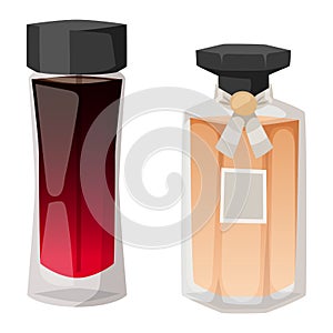 Perfume bottle vector template