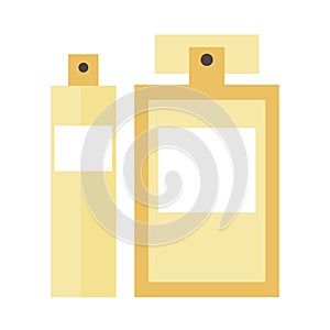 Perfume bottle vector template