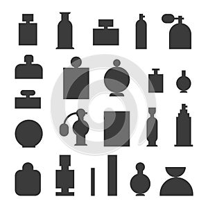 Perfume bottle vector template