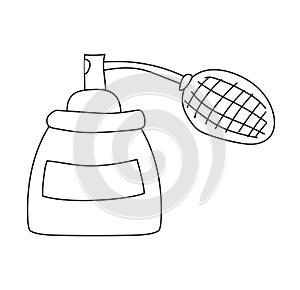 Perfume bottle vector template