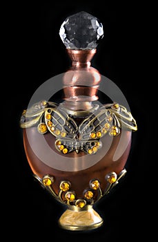 Perfume Bottle in Vintage Art Nouveau or Deco Design photo