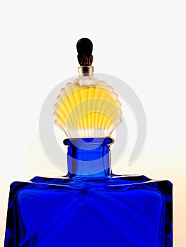 Perfume Bottle on White