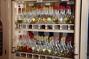 Perfume bottles at souq medina of Sousse, Tunisia