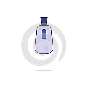 Perfume color thin line icon.Vector illustration