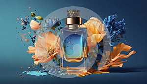 Perfume with floral aroma burst.