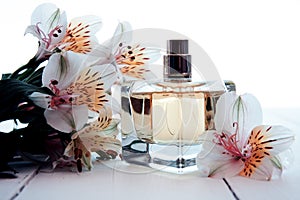 Perfume with flowers