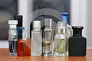 Perfume and fragrances bottles photo