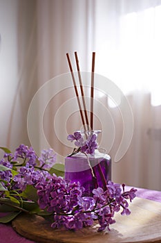 Perfume for home flower lilac house minimal