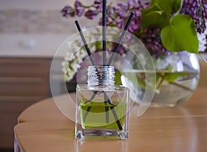 Perfume for home, lilac flower aromatherapy deodorizer photo
