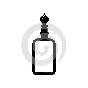 Perfume Icon hand draw black colour mother day logo symbol perfect