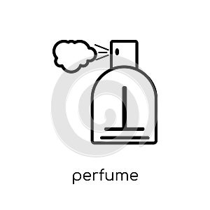 Perfume icon. Trendy modern flat linear vector Perfume icon on w
