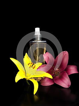 Perfume with lillies