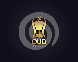 Perfume Oud Logo design can be used as sign, icon or symbol, full layered vector and easy to edit and customize size and color,