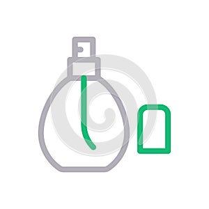 Perfume vector line colour icon
