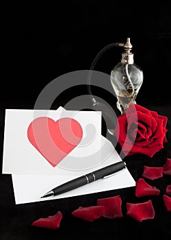 Perfumed valentine's day letter