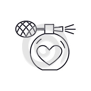 Perfumery line icon concept. Perfumery vector linear illustration, symbol, sign