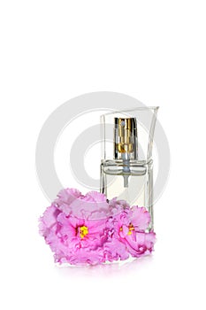 Perfumes and flower photo
