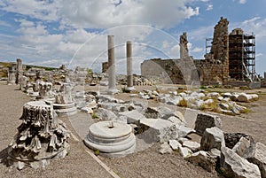 Perga Ruins in Turkey with the Hellenistic Gates