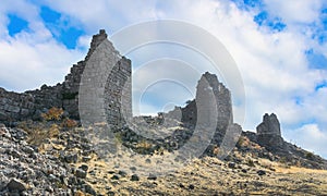 Pergamon Ancient City Ruins in Bergama, Turkey