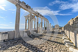 Pergamon Ancient City Ruins in Bergama, Turkey