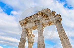 Pergamon Ancient City Ruins in Bergama, Turkey