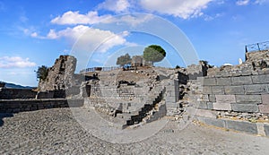 Pergamon Ancient City Ruins in Bergama, Turkey