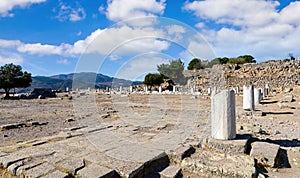 Pergamon Ancient City Ruins in Bergama, Turkey